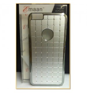 EMAAN - Luxury Diamond Crystal Rhinestone Bling Hard Case Cover For Apple iPhone 6 Plus 5.5" - SILVER COLOR - CHECKS PATTERN